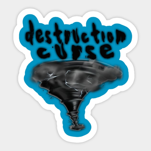 black tornado Sticker by focusLBdesigns